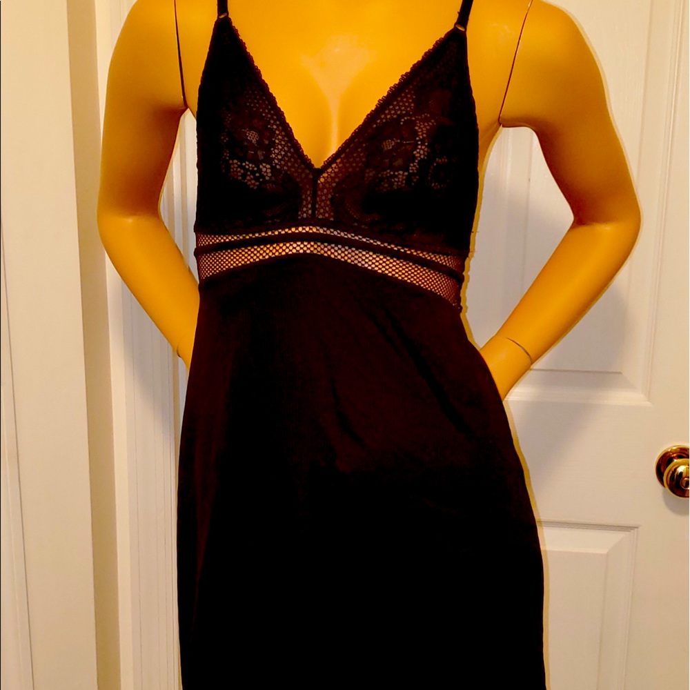 Lingerie gown above knee